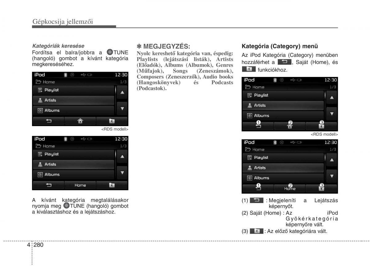 KIA Carens III 3 Kezelesi utmutato / page 309