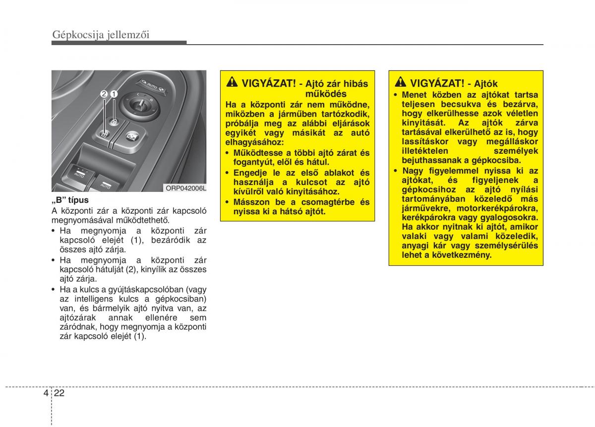 KIA Carens III 3 Kezelesi utmutato / page 51