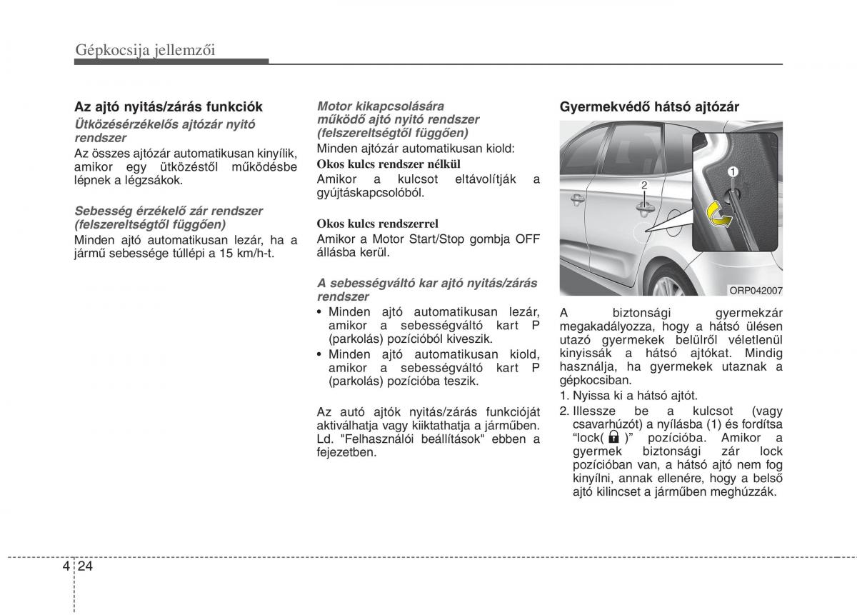 KIA Carens III 3 Kezelesi utmutato / page 53