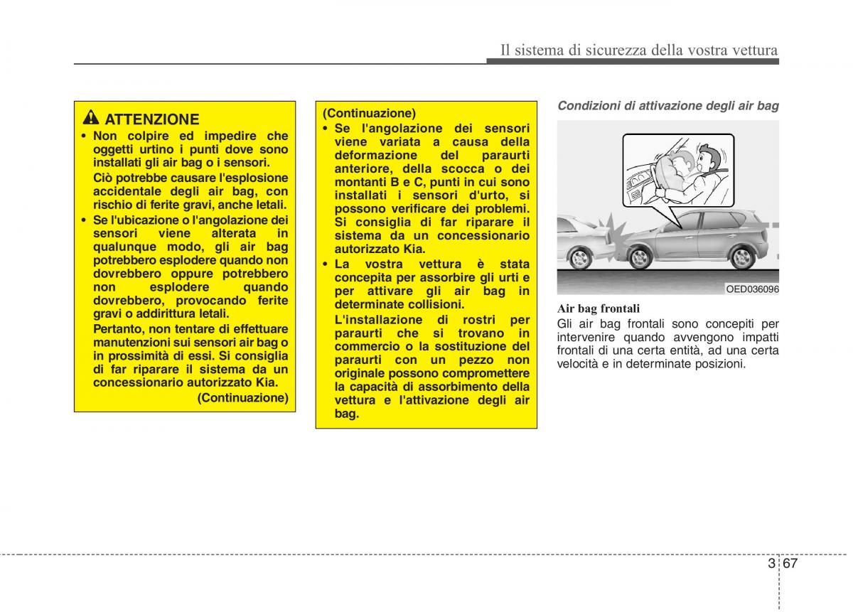 KIA Carens III 3 manuale del proprietario / page 83