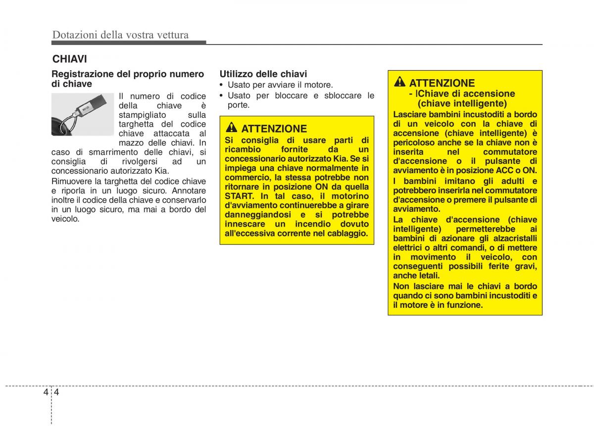 KIA Carens III 3 manuale del proprietario / page 93