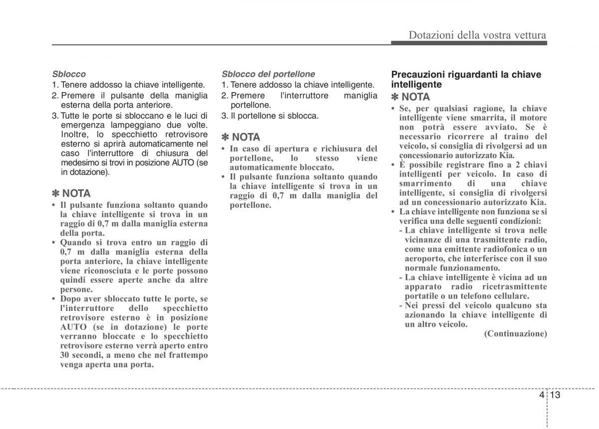 KIA Carens III 3 manuale del proprietario / page 102