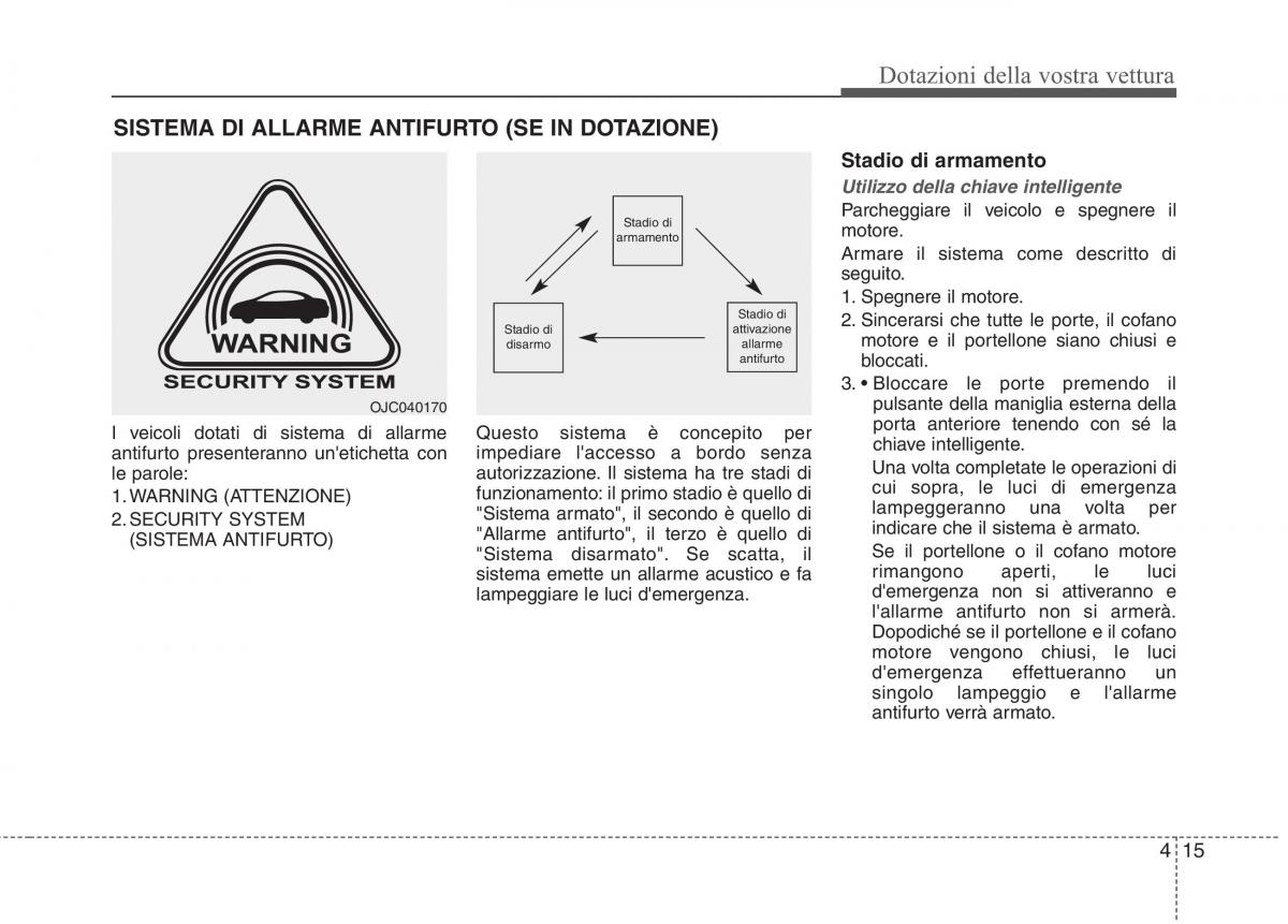 KIA Carens III 3 manuale del proprietario / page 104