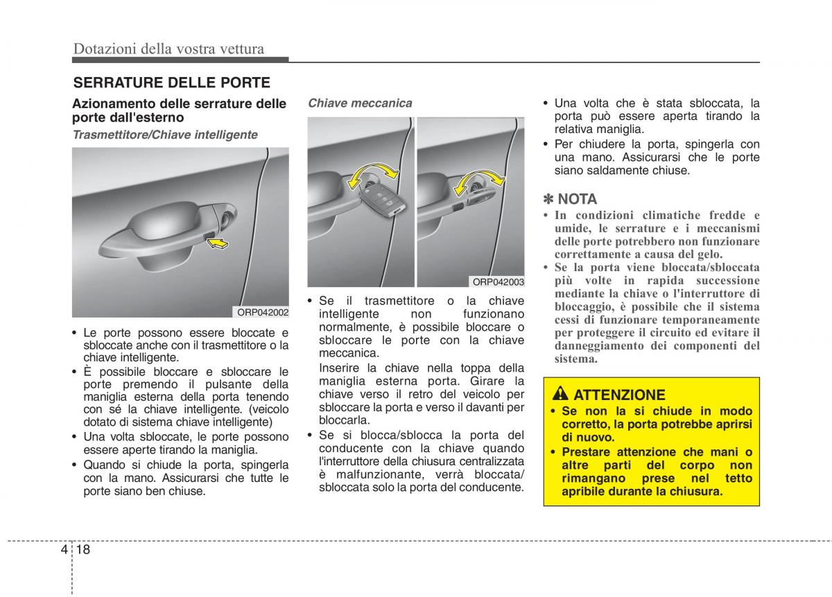 KIA Carens III 3 manuale del proprietario / page 107