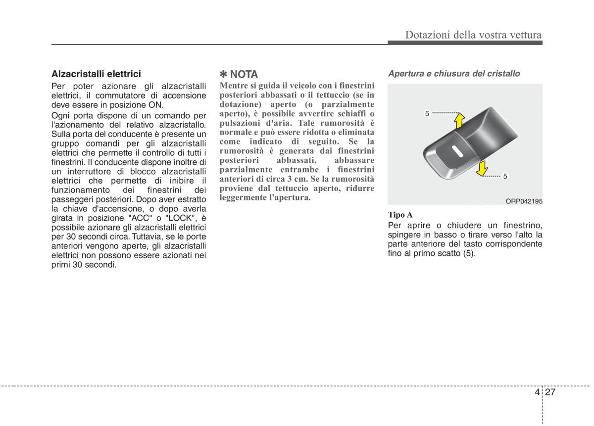 KIA Carens III 3 manuale del proprietario / page 116