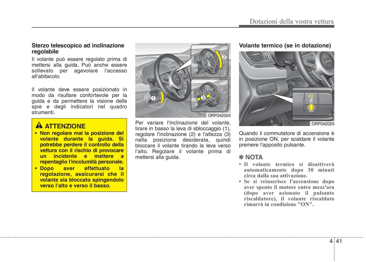 KIA Carens III 3 manuale del proprietario / page 130