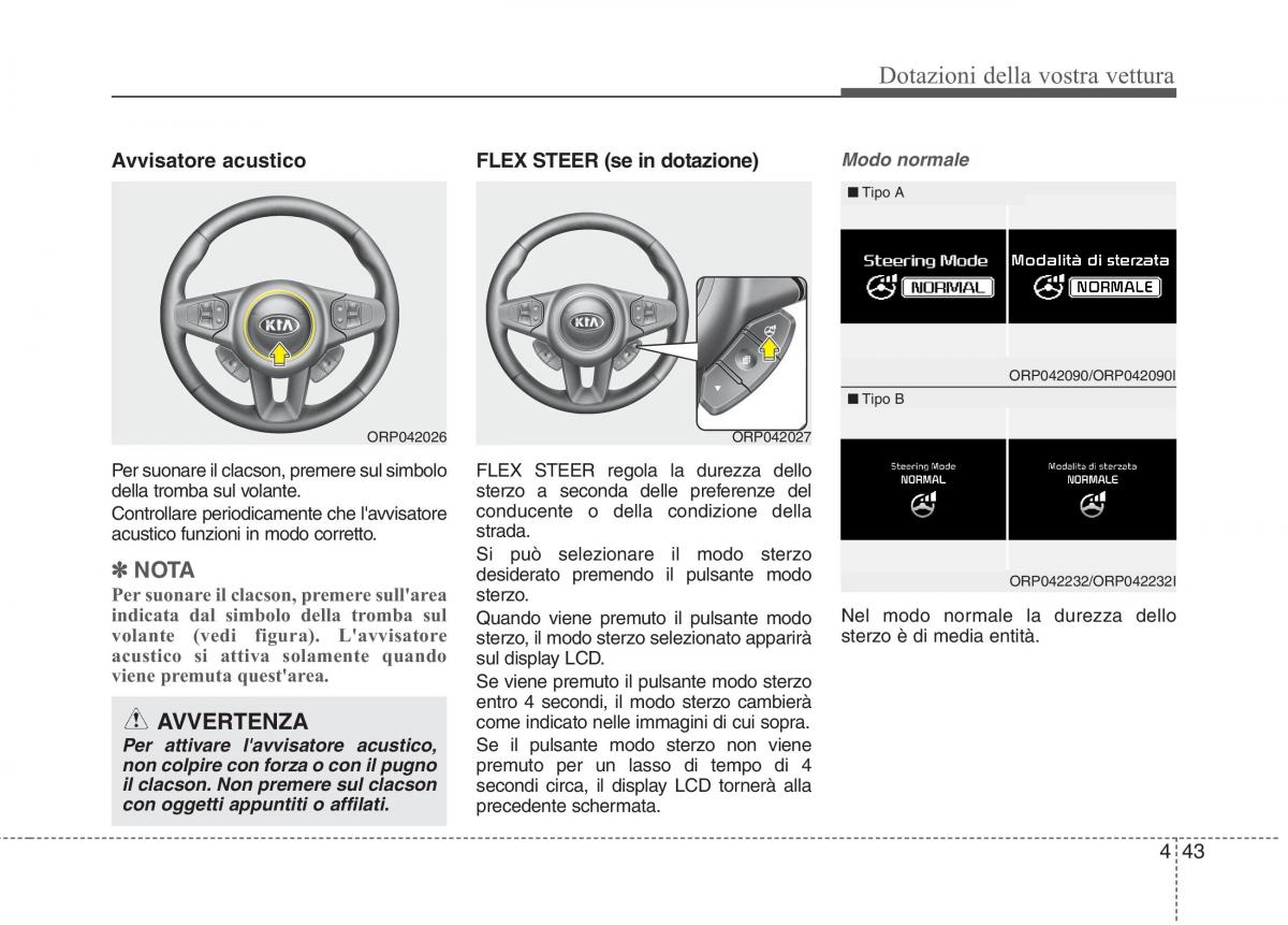 KIA Carens III 3 manuale del proprietario / page 132