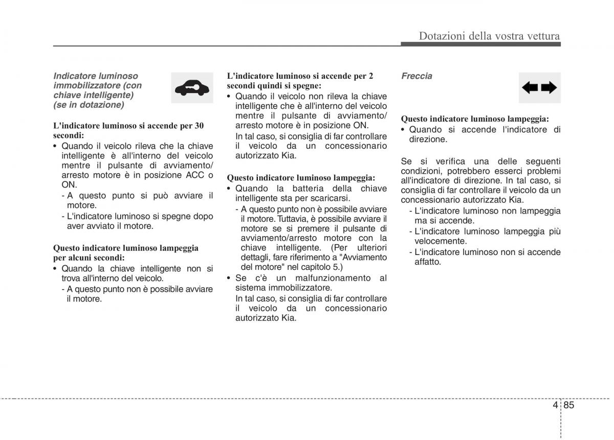 KIA Carens III 3 manuale del proprietario / page 174