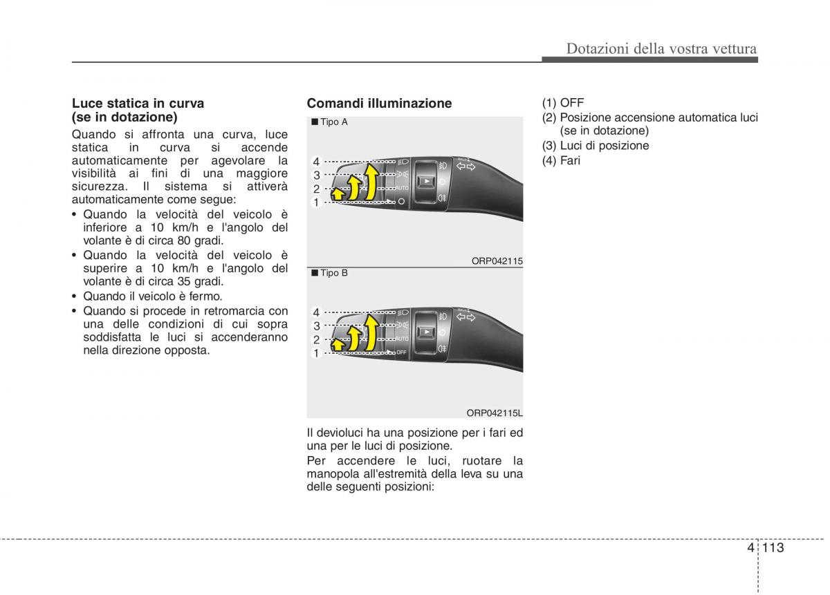 KIA Carens III 3 manuale del proprietario / page 202