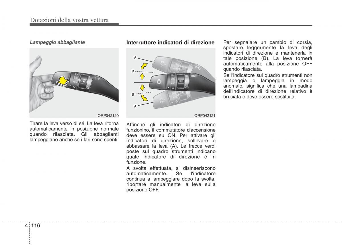 KIA Carens III 3 manuale del proprietario / page 205