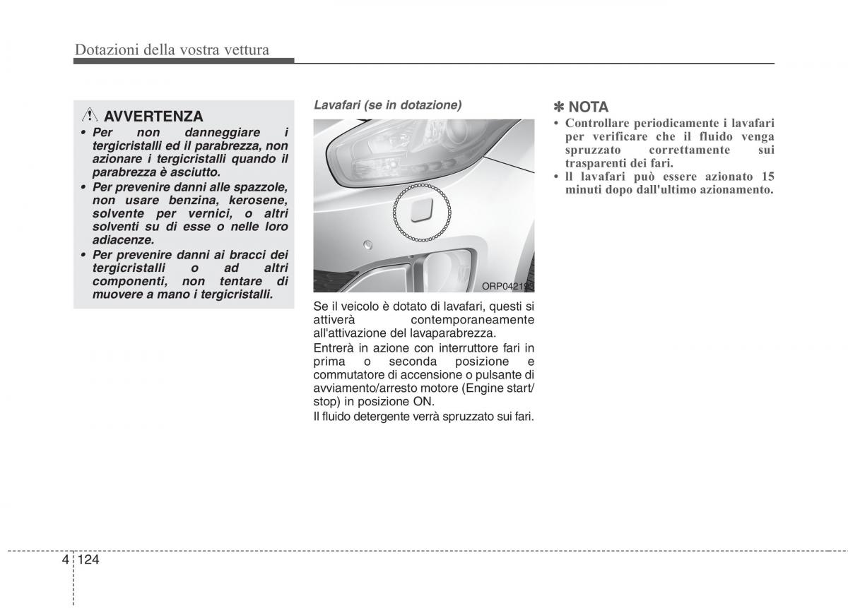 KIA Carens III 3 manuale del proprietario / page 213