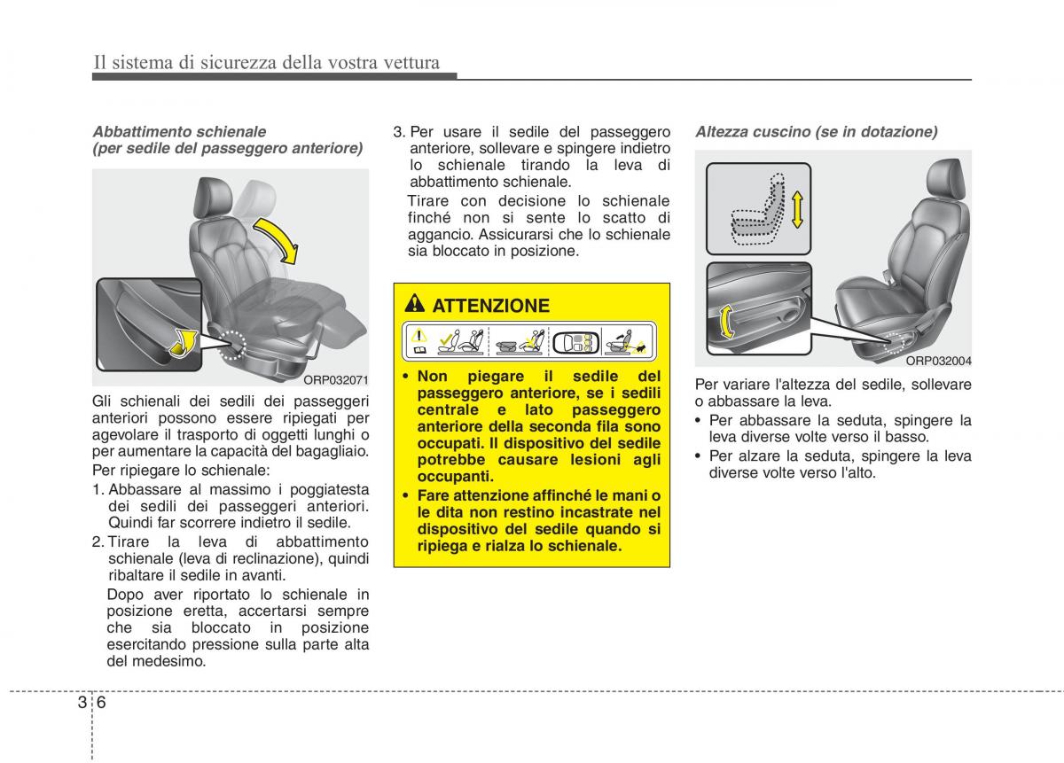 KIA Carens III 3 manuale del proprietario / page 22