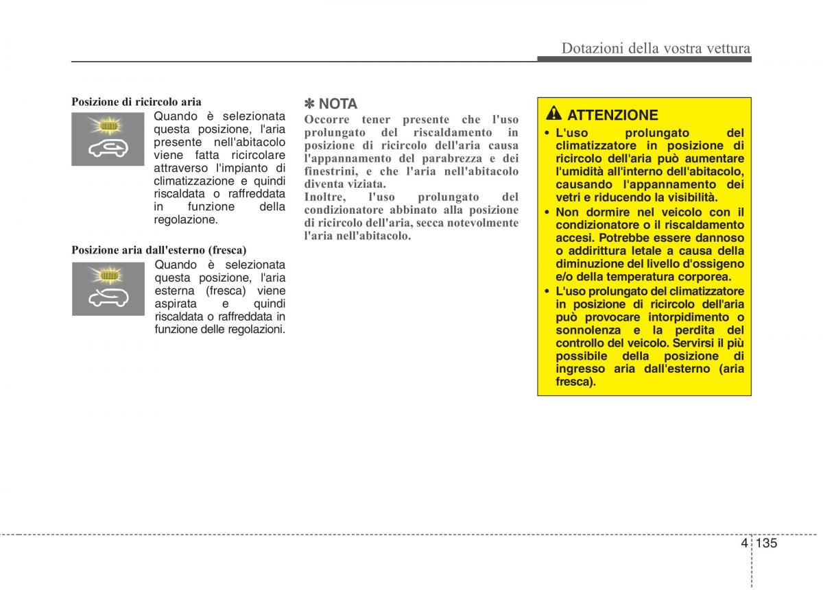 KIA Carens III 3 manuale del proprietario / page 224