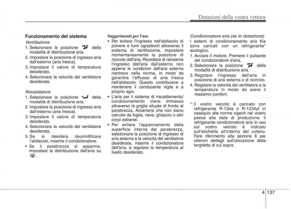 KIA Carens III 3 manuale del proprietario / page 226