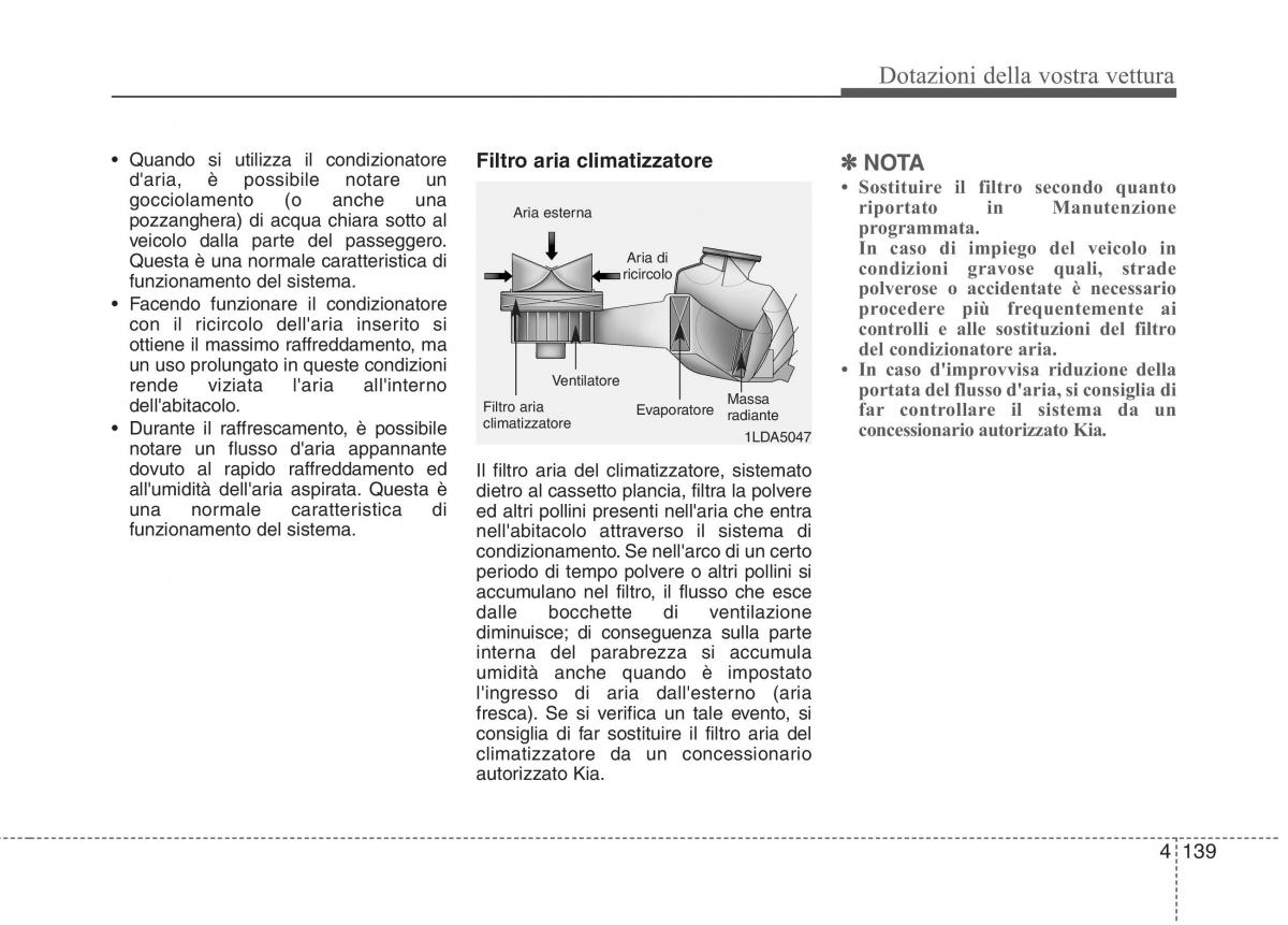 KIA Carens III 3 manuale del proprietario / page 228