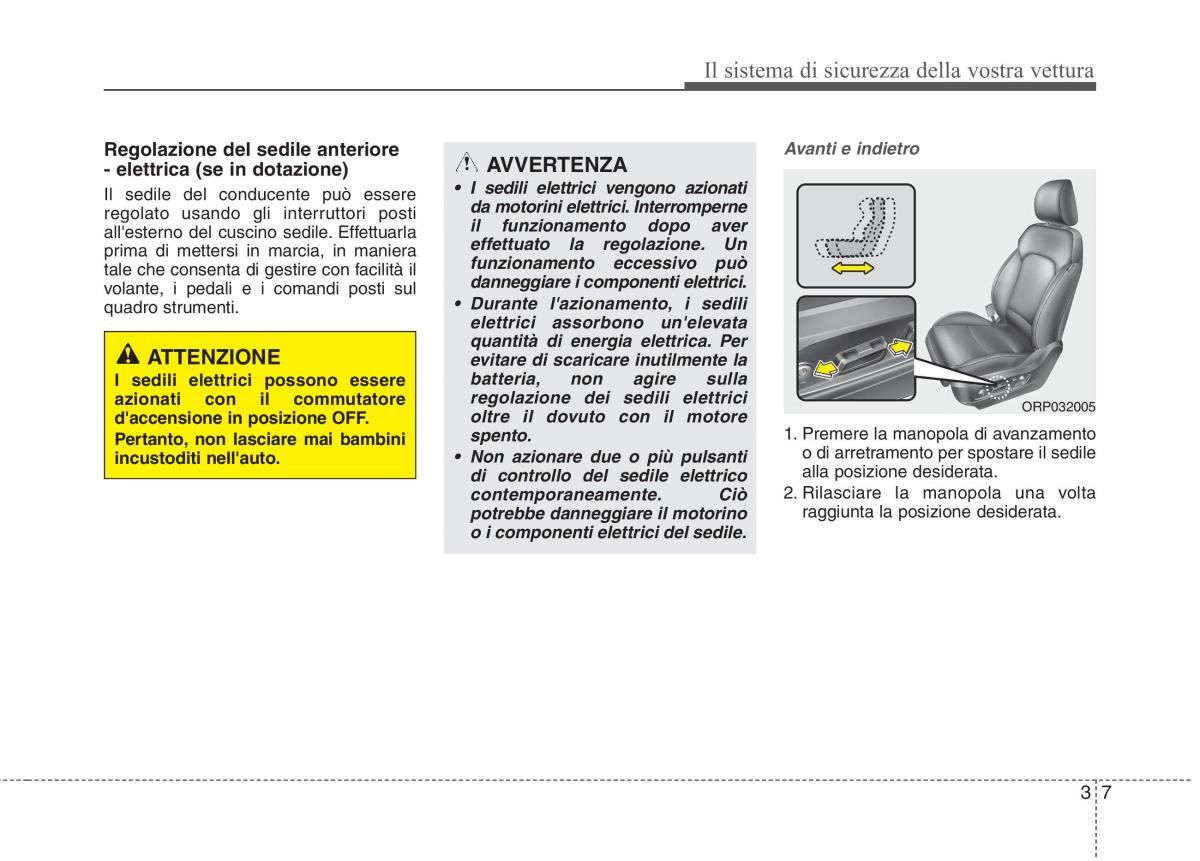 KIA Carens III 3 manuale del proprietario / page 23