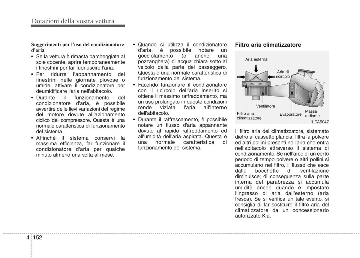 KIA Carens III 3 manuale del proprietario / page 241