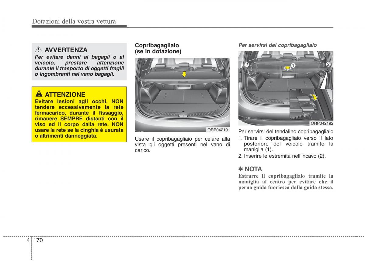 KIA Carens III 3 manuale del proprietario / page 259