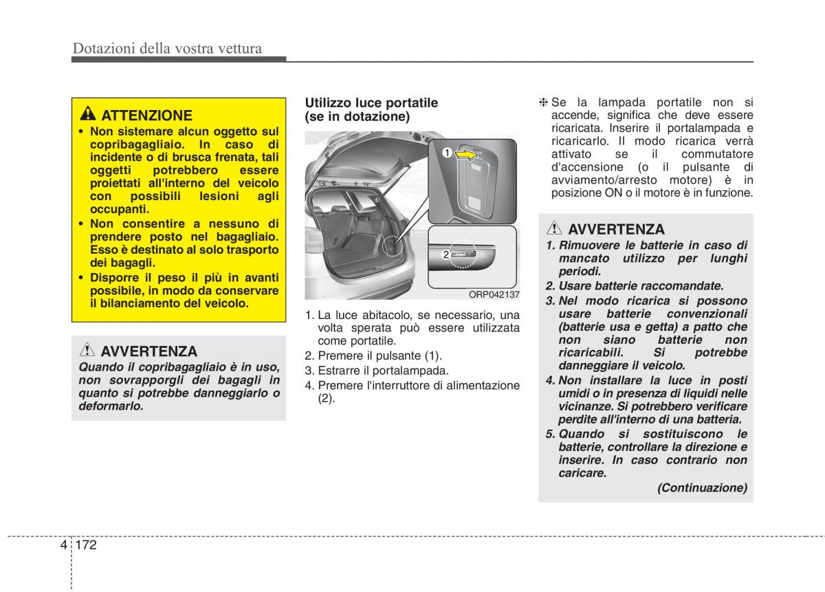 KIA Carens III 3 manuale del proprietario / page 261