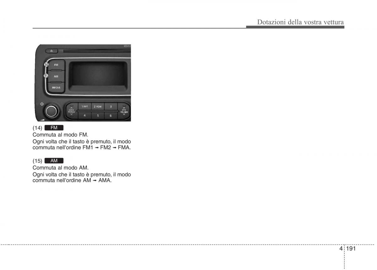 KIA Carens III 3 manuale del proprietario / page 280