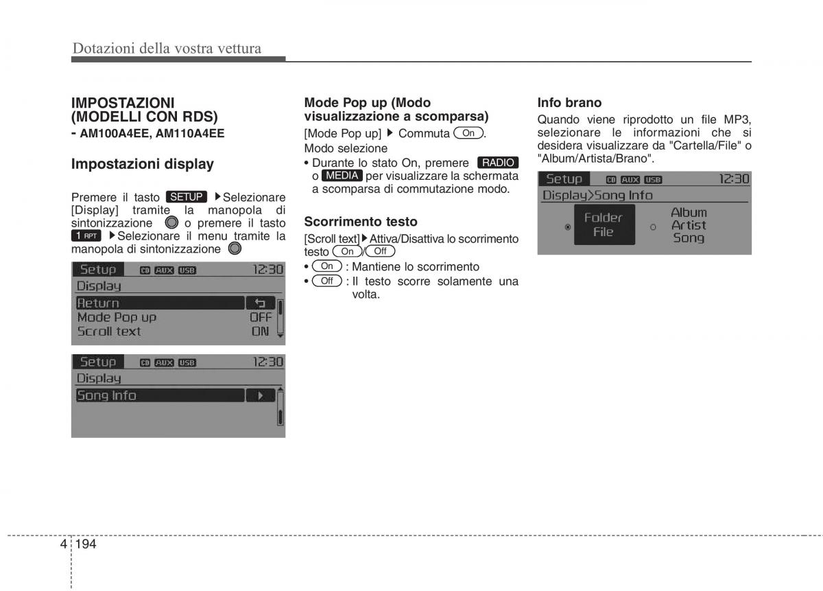 KIA Carens III 3 manuale del proprietario / page 283