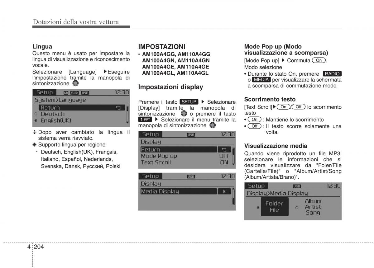 KIA Carens III 3 manuale del proprietario / page 293