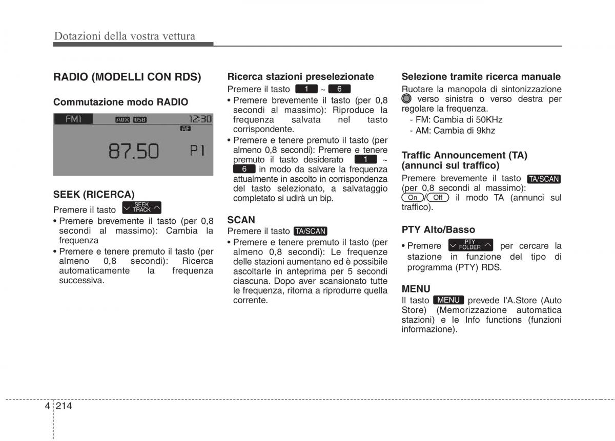 KIA Carens III 3 manuale del proprietario / page 303