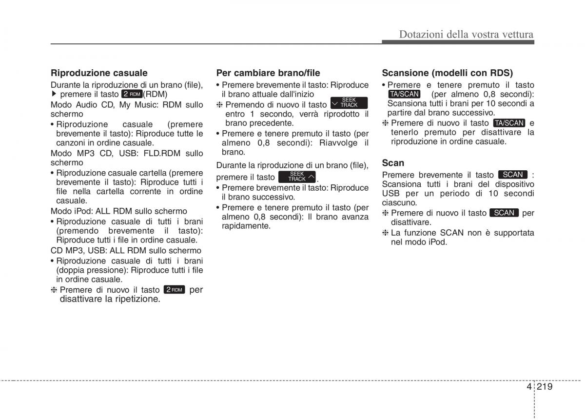 KIA Carens III 3 manuale del proprietario / page 308