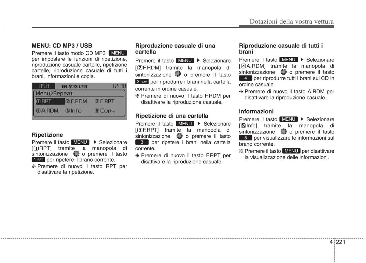 KIA Carens III 3 manuale del proprietario / page 310