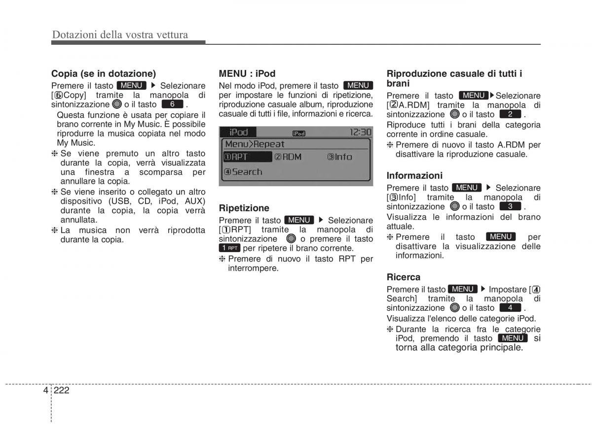 KIA Carens III 3 manuale del proprietario / page 311