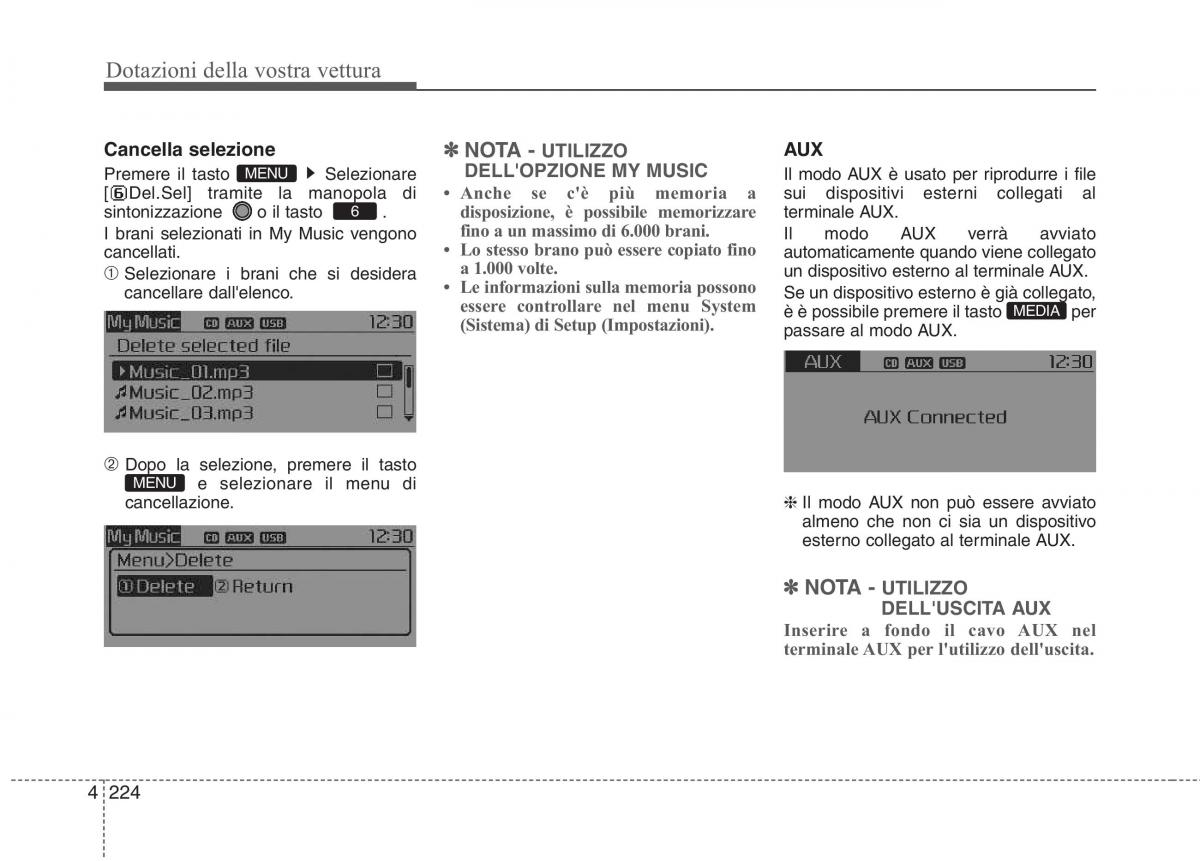 KIA Carens III 3 manuale del proprietario / page 313