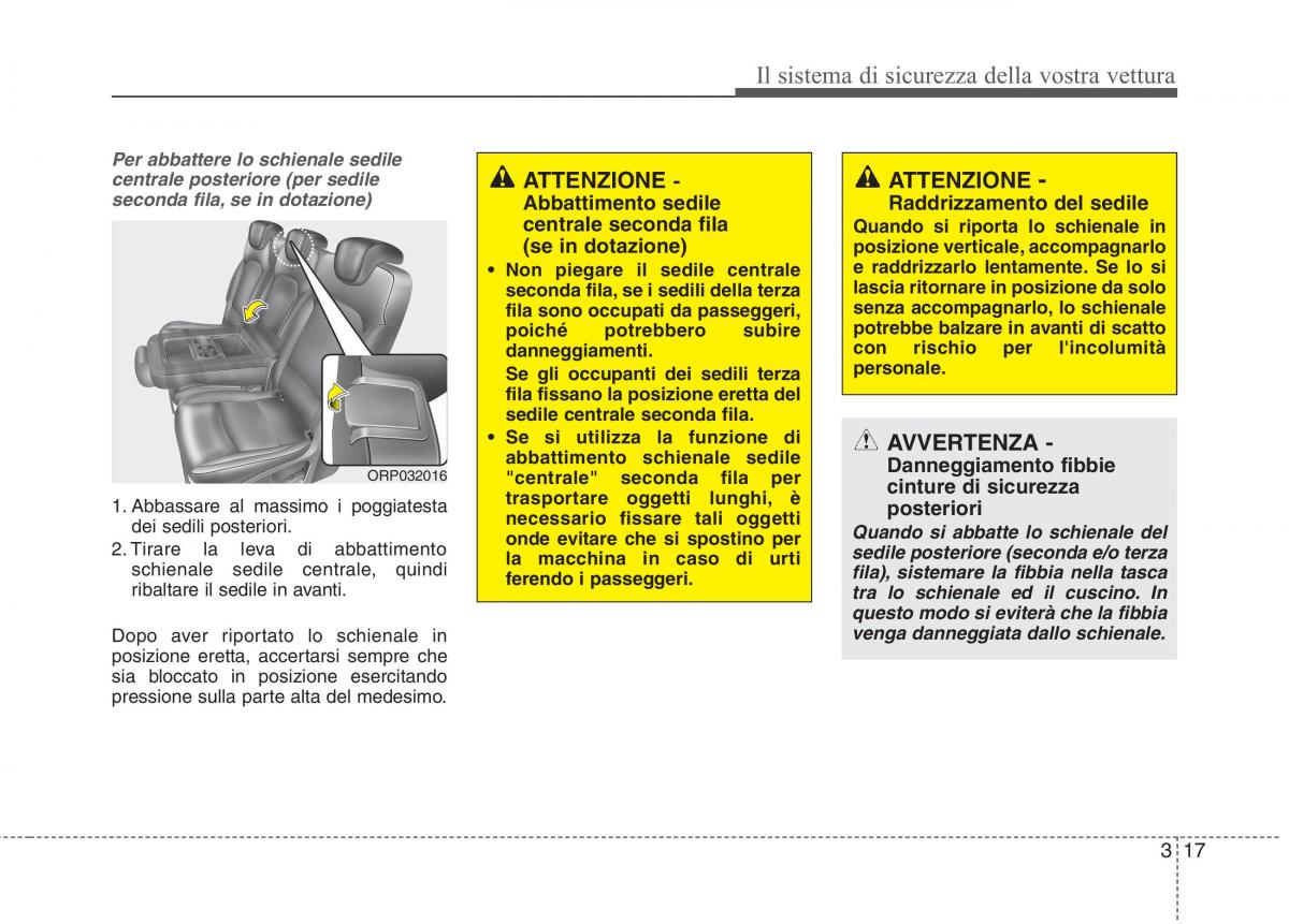 KIA Carens III 3 manuale del proprietario / page 33