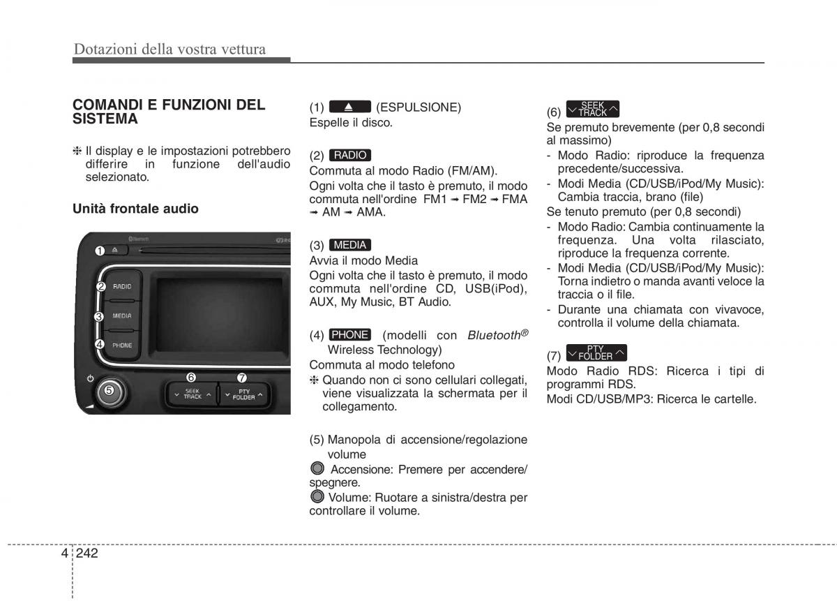 KIA Carens III 3 manuale del proprietario / page 331