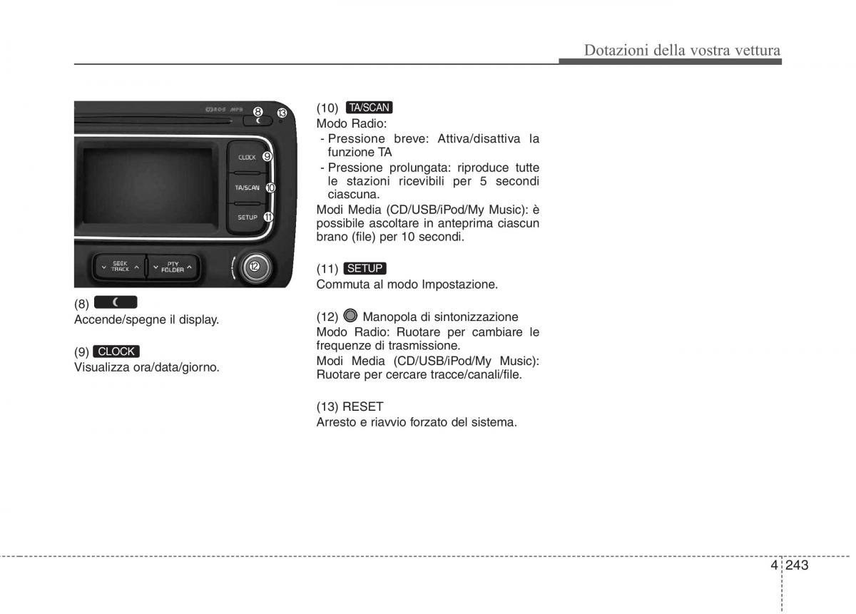 KIA Carens III 3 manuale del proprietario / page 332