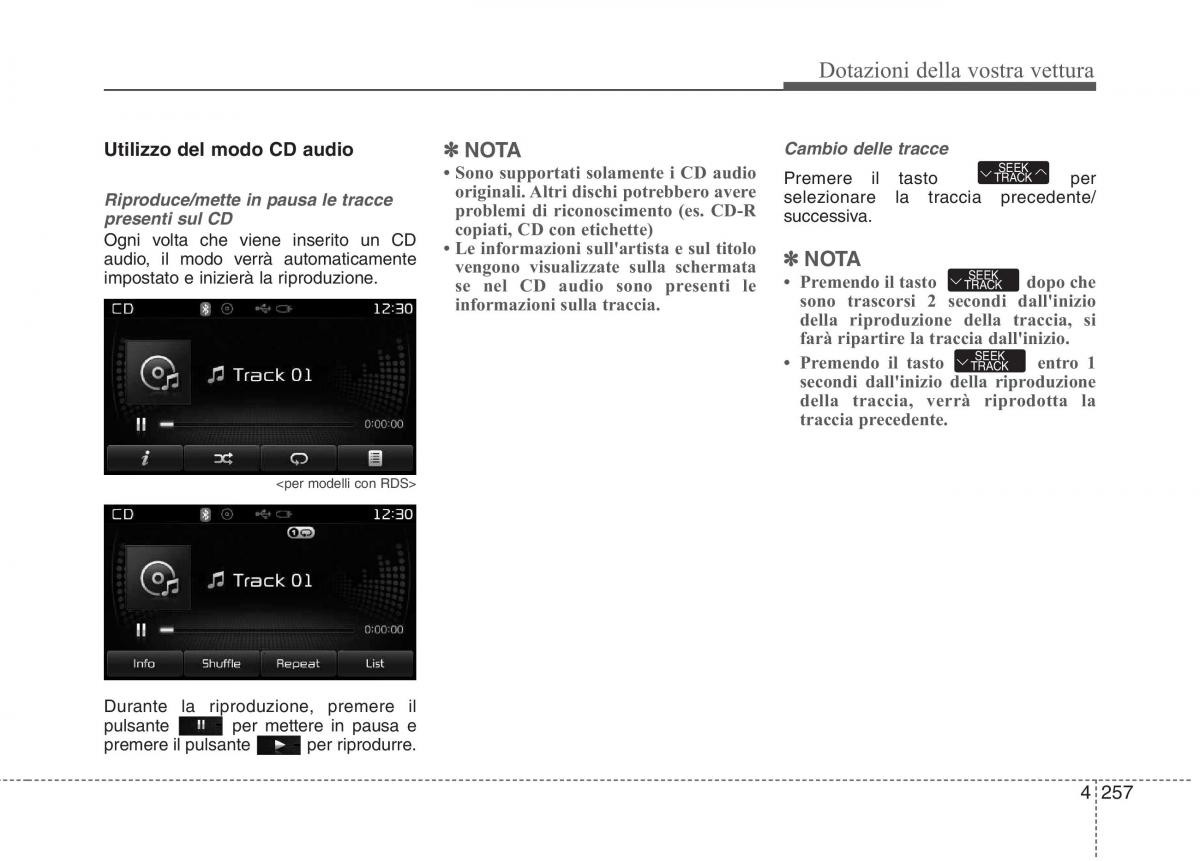 KIA Carens III 3 manuale del proprietario / page 346