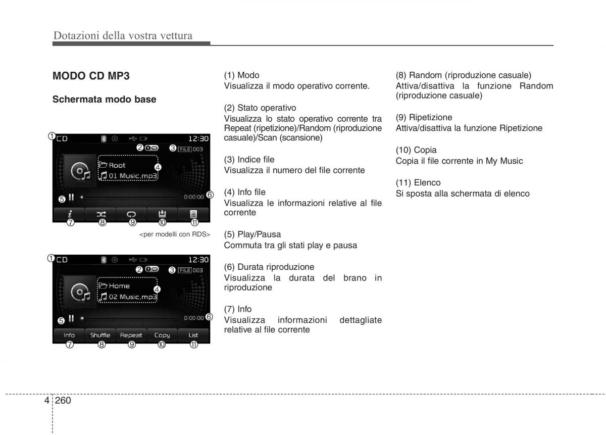 KIA Carens III 3 manuale del proprietario / page 349