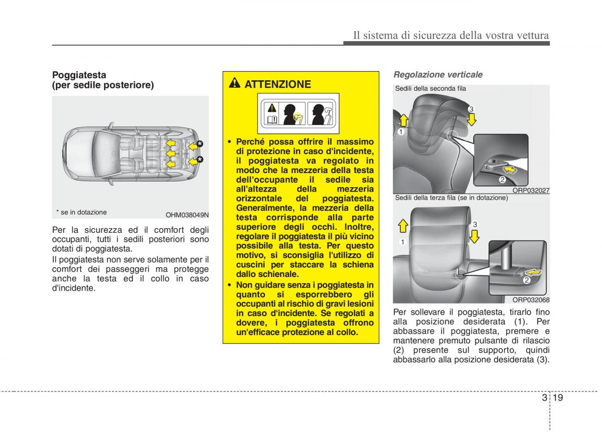 KIA Carens III 3 manuale del proprietario / page 35