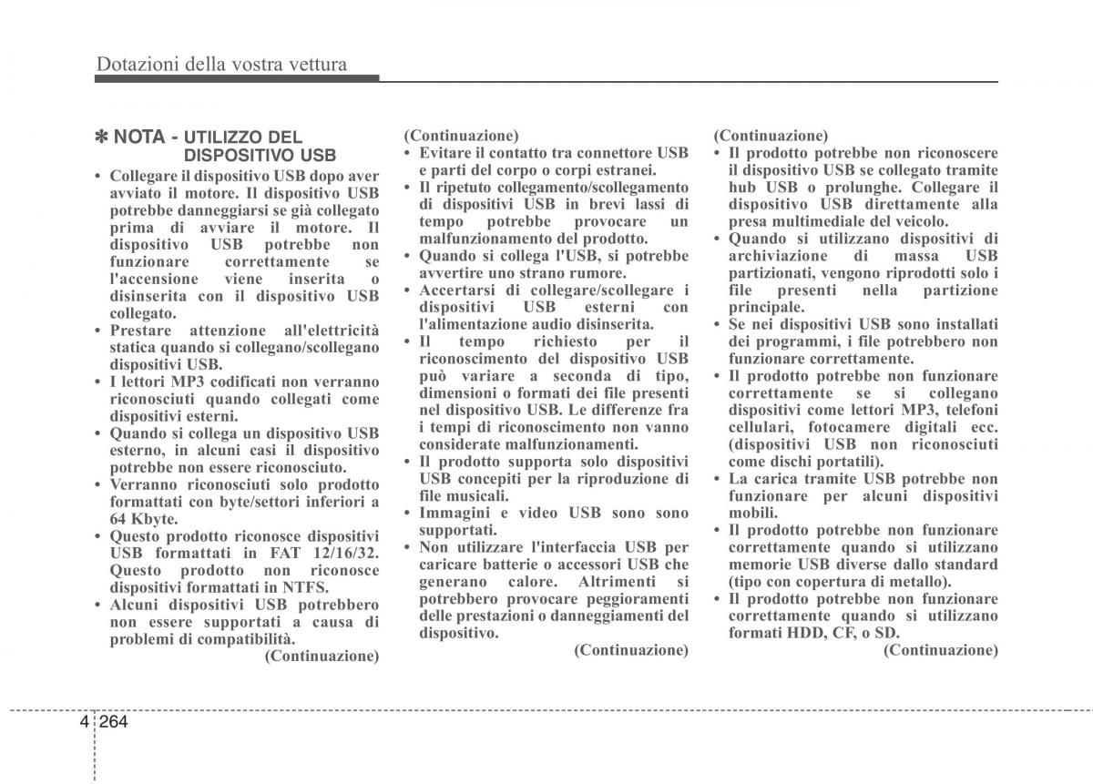 KIA Carens III 3 manuale del proprietario / page 353