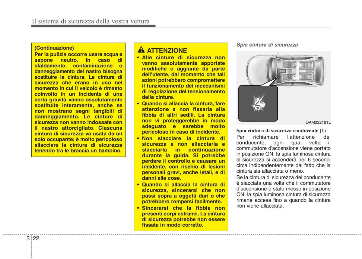 KIA Carens III 3 manuale del proprietario / page 38