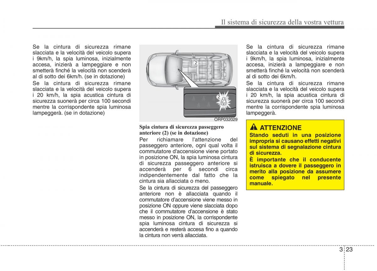 KIA Carens III 3 manuale del proprietario / page 39