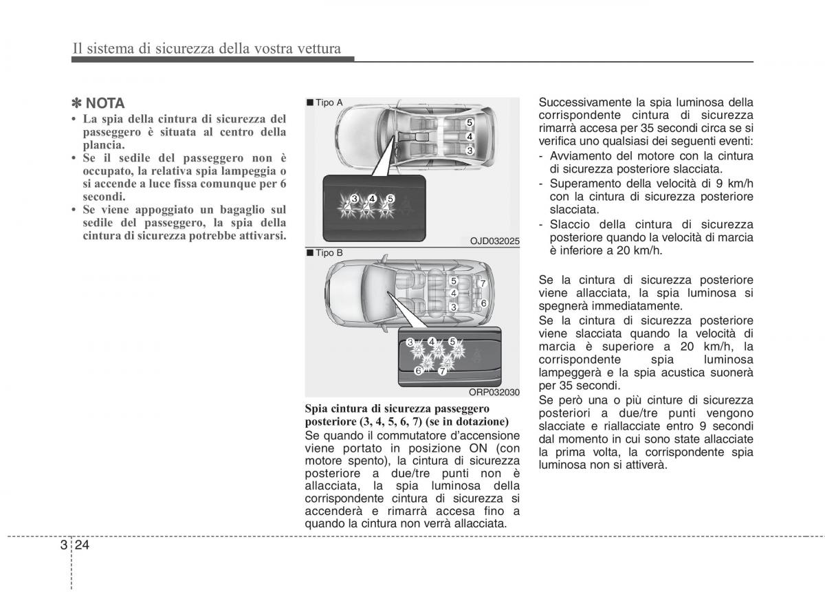 KIA Carens III 3 manuale del proprietario / page 40