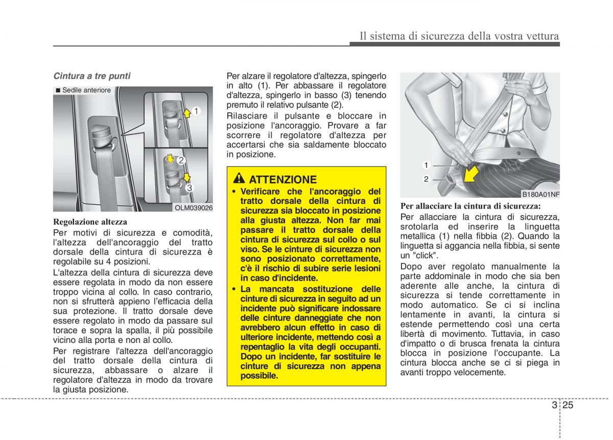 KIA Carens III 3 manuale del proprietario / page 41