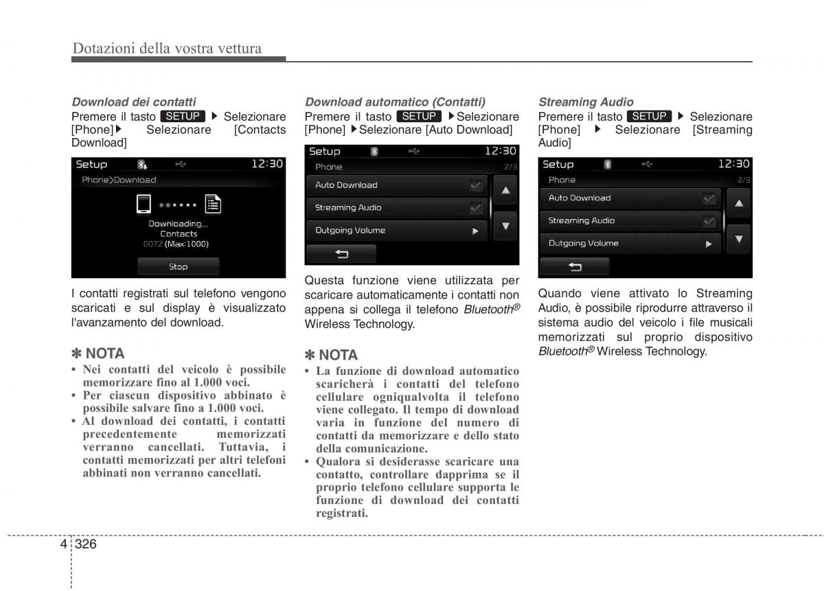 KIA Carens III 3 manuale del proprietario / page 415