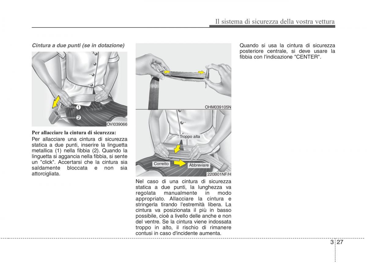 KIA Carens III 3 manuale del proprietario / page 43