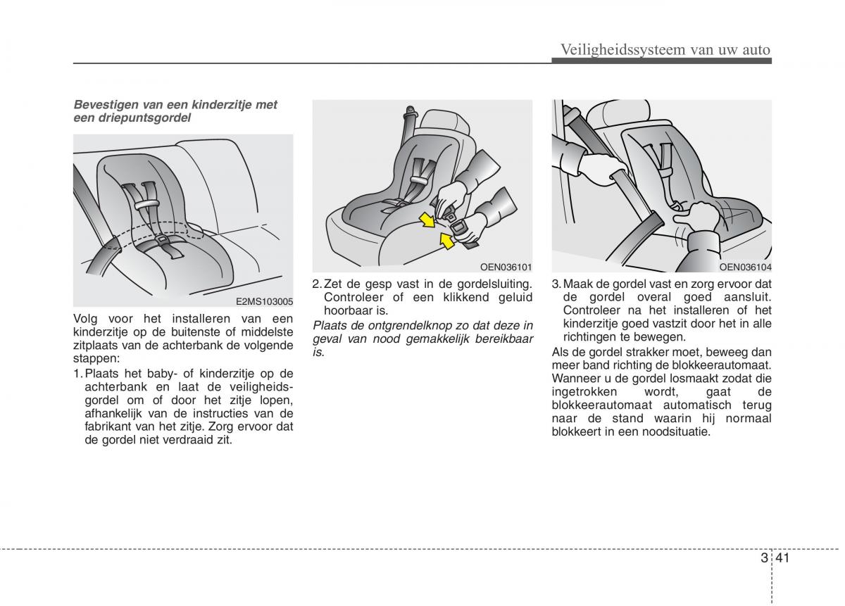 KIA Carens III 3 handleiding / page 57