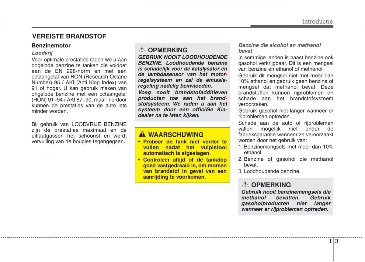 KIA Carens III 3 handleiding / page 6