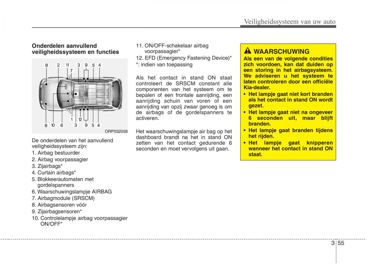 KIA Carens III 3 handleiding / page 71