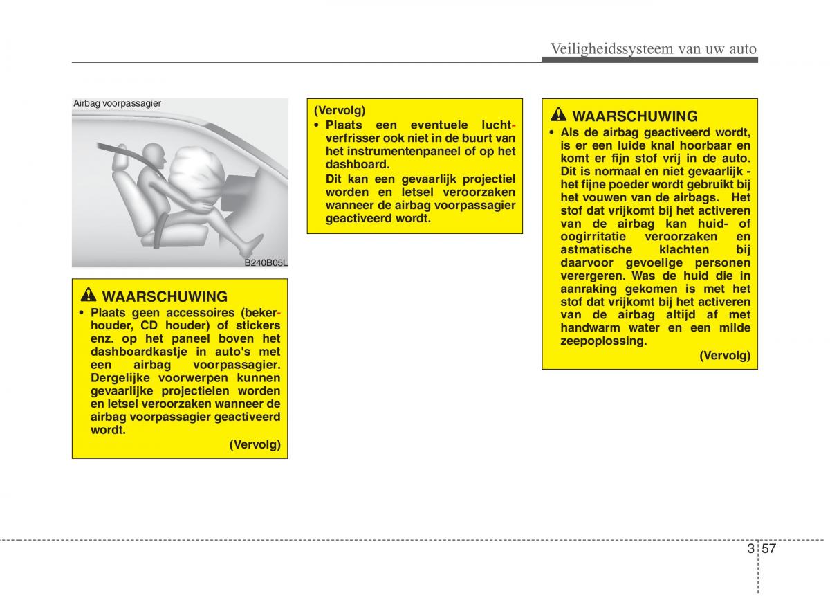 KIA Carens III 3 handleiding / page 73