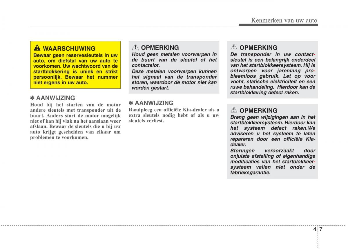 KIA Carens III 3 handleiding / page 97