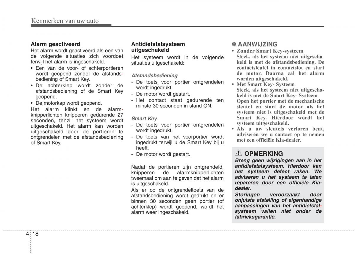 KIA Carens III 3 handleiding / page 108